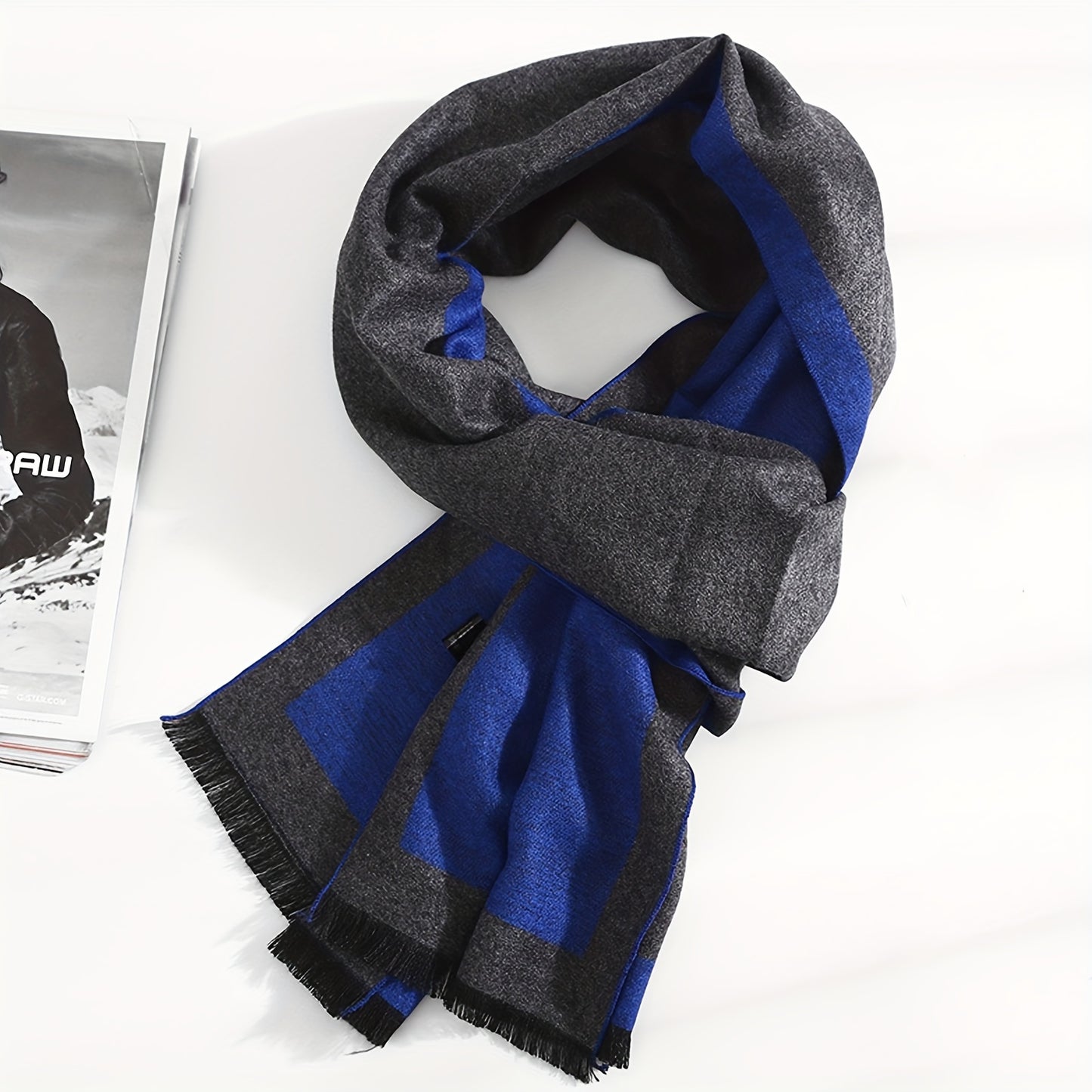 1pc 70.87*11.81inch Men's Stylish Scarf -Travel Essential- For Autumn And Winter, Winter Holiday Gifts