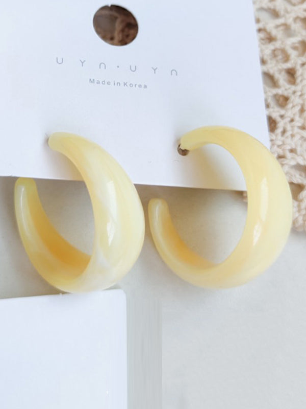 xakxx Vintage Geometric 6 Colors Acrylic Earring