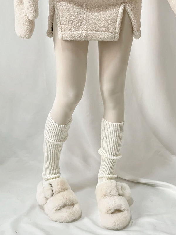 xakxx Casual Solid Color Leg Warmers Accessories