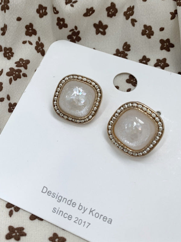 xakxx Shell Geometry Vintage Simple Earrings