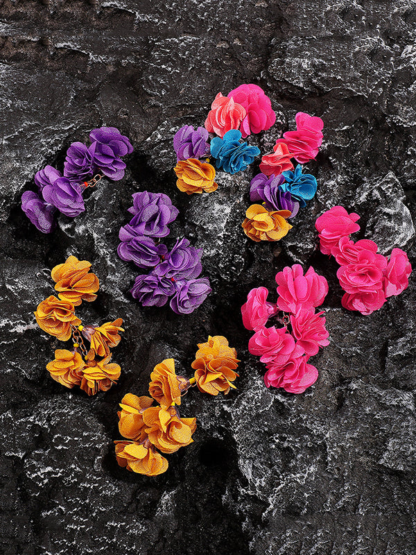 xakxx Flower Shape Drop Earrings Earrings Accessories