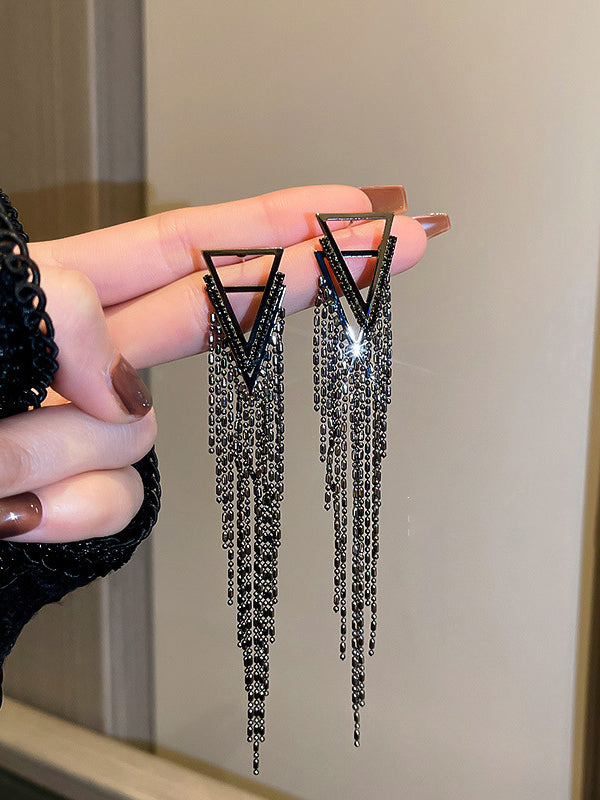 xakxx Original Statement Rhinestone Geometric Earrings