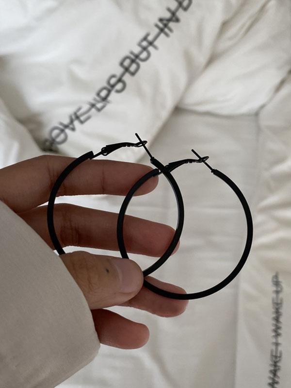 xakxx Original Solid Large Circle Earrings