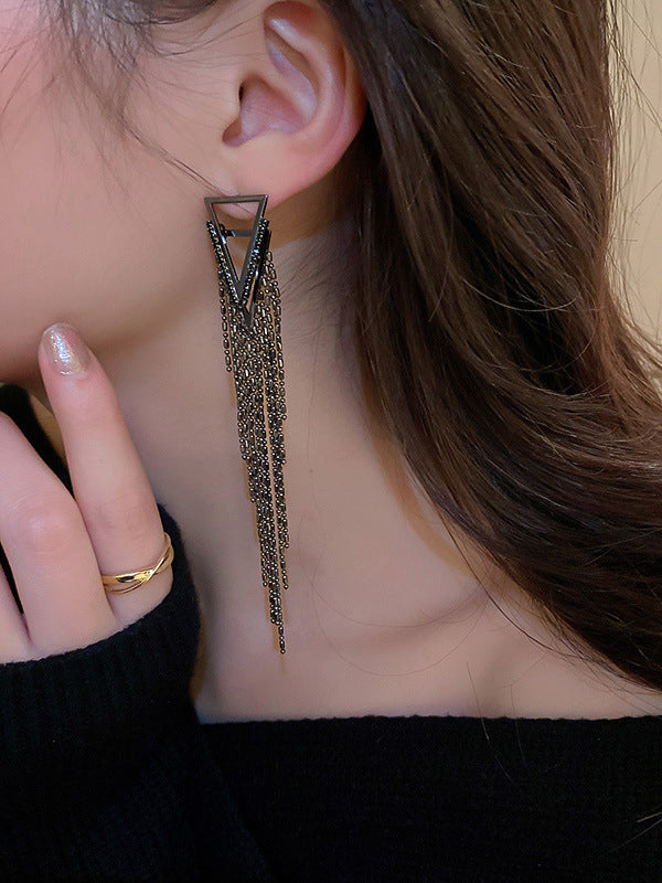 xakxx Original Statement Rhinestone Geometric Earrings