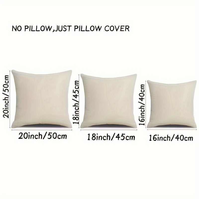2-Pack Vibrant Christmas Poinsettia Throw Pillow Covers - Premium Zippered Polyester Cushion Cases with Seasonal Xmas Flower Design, Machine Washable, Soft and Cozy for Home Decor - Single Sided Print (No Insert)