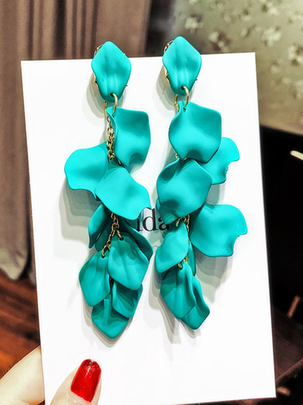xakxx Stylish Tasseled Acrylic Earrings Accessories