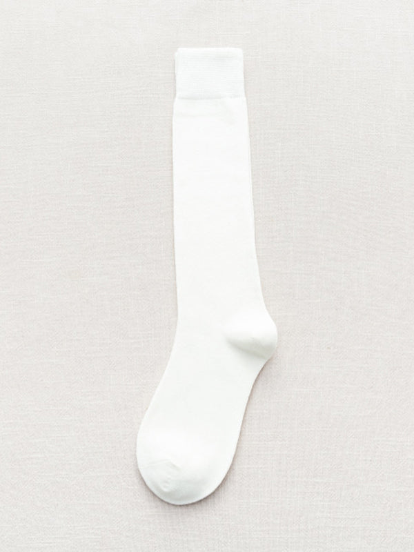 xakxx Casual Keep Warm Solid Color Socks Accessories