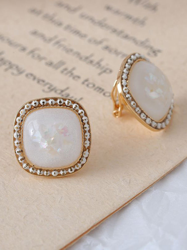 xakxx Shell Geometry Vintage Simple Earrings