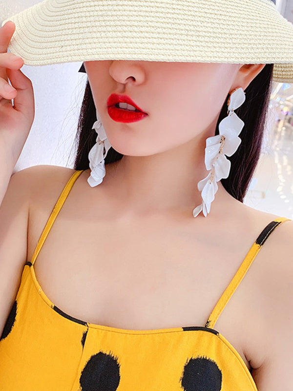 xakxx Stylish Tasseled Acrylic Earrings Accessories