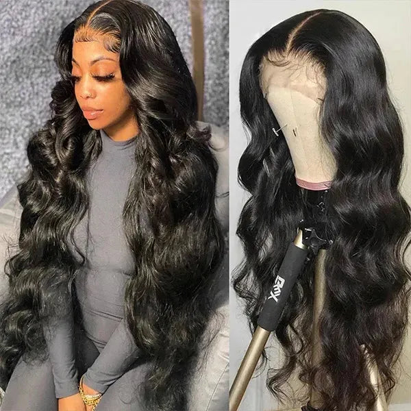 Ishow 10 12 14 16 18 inch 30 32 34 36 38 40inch Human Hair Wigs Yaki Straight Kinky Curly Water Loose Deep Body Lace Front Wig for Women All Ages Natural Color