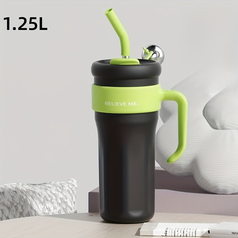 1pc Vacuum Cup, Insulated Coffee Mug With Leak Proof Screw Lid, Travel Mug, Coffee Cup, Keep Warm Or Cold For Coffee Or Tea Drinks