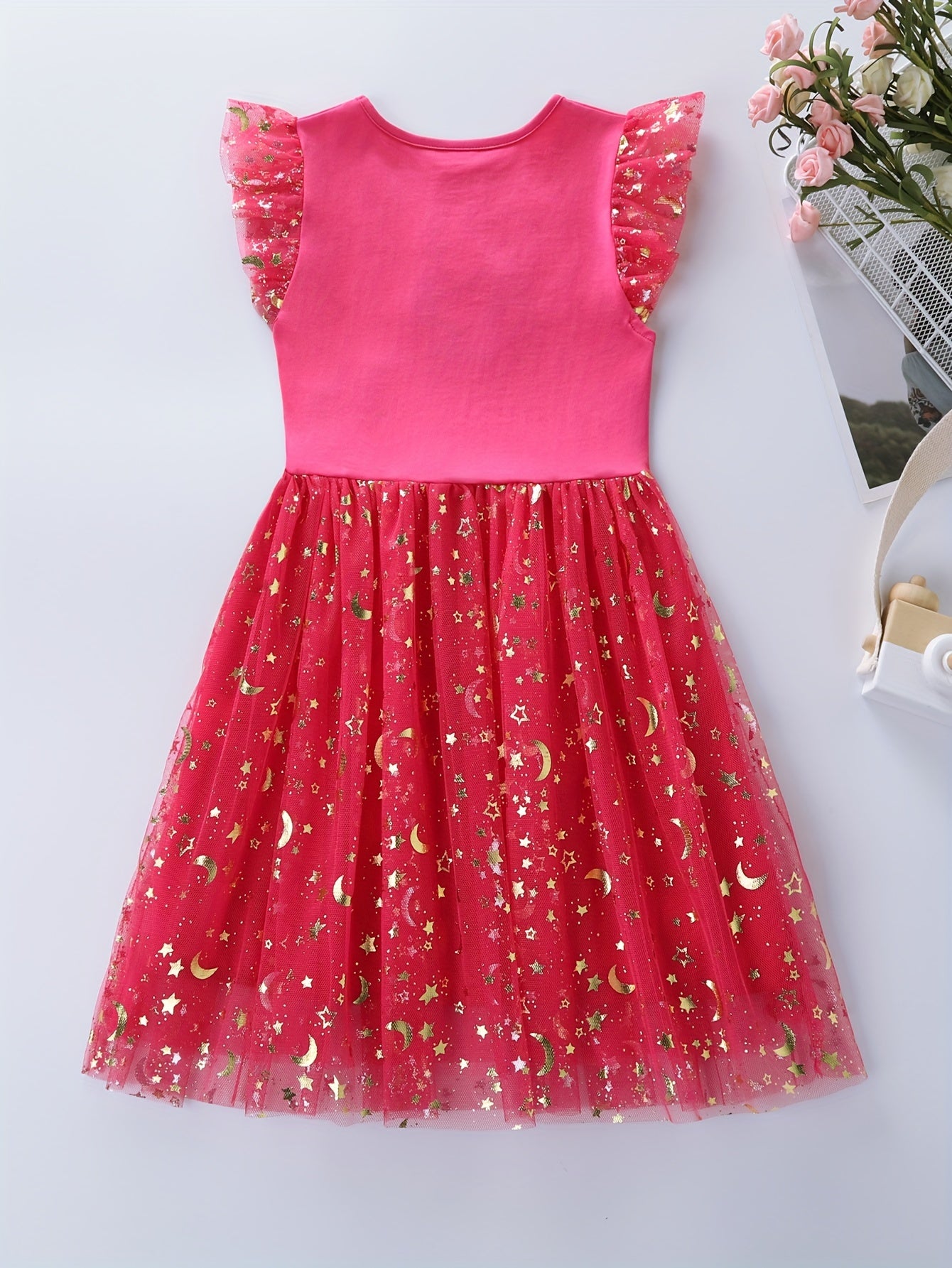Adorable Girls Unicorn Tutu Dress - Handcrafted with Sparkling Sequins and Soft 100% Cotton - Magical Embroidery, Fluttering Trim, and Layered Tutu - Perfect for Parties and a Dreamy Gift for Sweethearts