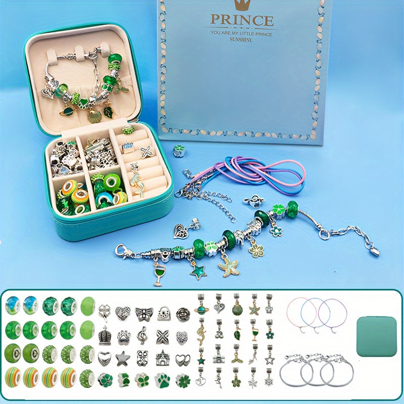 1set Christmas Gift Box Series Set, Creative Children's DIY Bracelet Jewelry, Family Christmas Gift For Friends