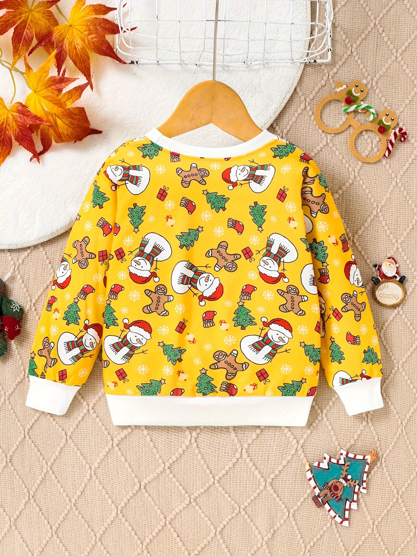 Adorable Cartoon Print Long Sleeve Pullover Sweatshirt for Toddler Girls - Soft, Cozy, and Casual Everyday Wear for Fall and Spring Seasons - Perfect for Little Princesses