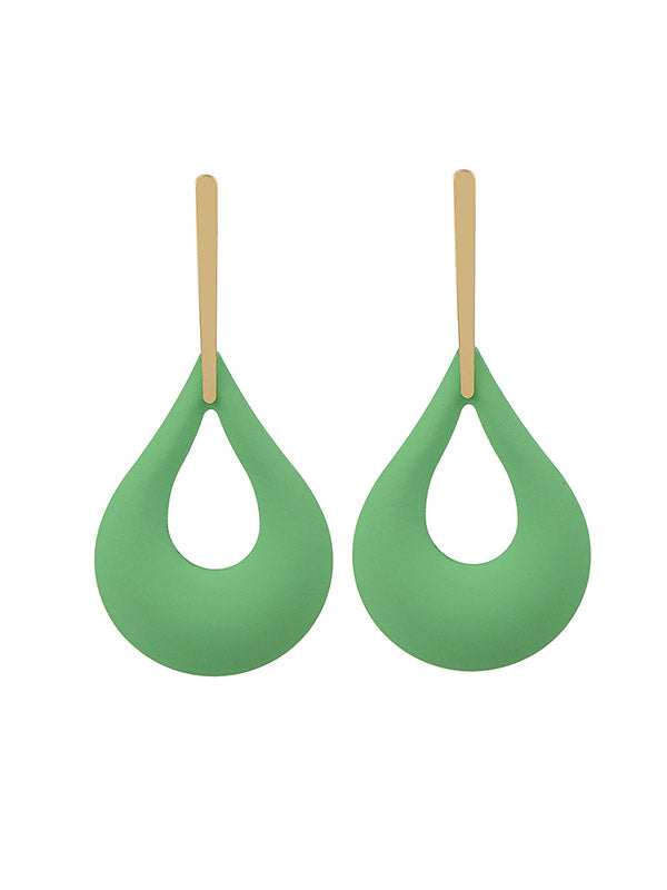 xakxx Geometric Hollow Drop Earrings