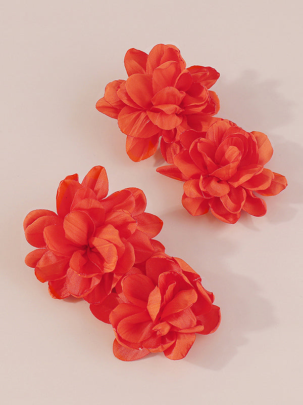 xakxx Three-Dimensional Flower Drop Earrings
