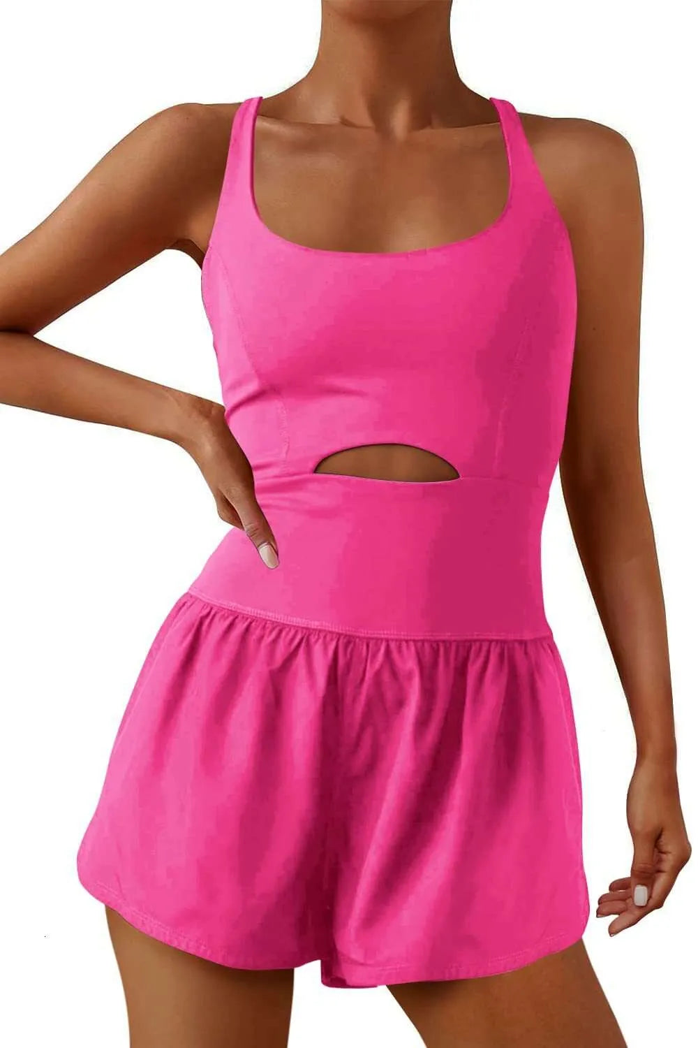 Women Jumpsuit Sexy One Piece Sports Short Pants Clothing Halter Tank Top Summer New Fashion Ladies Yogo Running Romper Slim Bodysuit 30% cotton 9 Colors 5 Size
