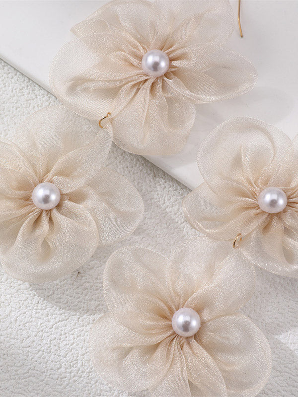 xakxx Three-Dimensional Flower Drop Earrings