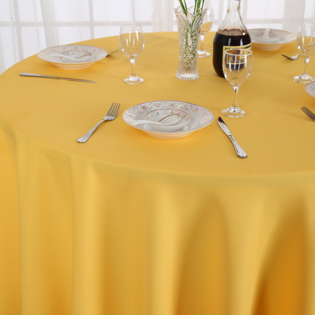 1pc Waterproof Polyester Tablecloth - Solid Color, Rectangle Design - Durable, Stain-Resistant, Perfect for Picnics, Holidays, Weddings - Home, Room & Wedding Decor - Easy Care, Attractive Style - Versatile Usage, Ideal Gift