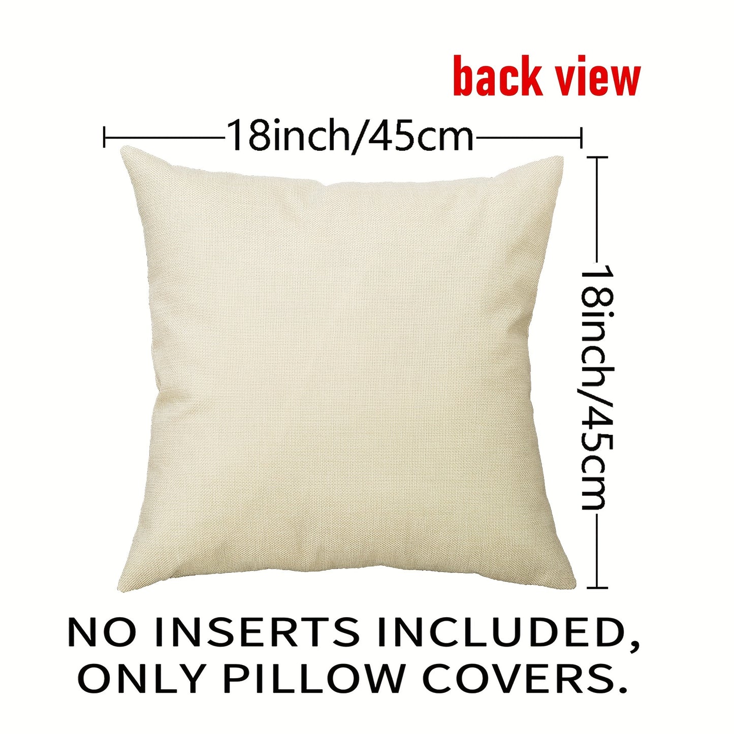 1pc Vibrant Christmas Cartoon Linen Blend Throw Pillow Case, Colorful Square Cushion Cover for Living Room Bedroom Couch Sofa, Single-Sided Printed Decorative Pillowcase with No Pillow Insert