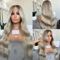 Brazilian Burgundy Red Colored Deep Wave Lace Frontal Wig HD Transparent lace front Wig Human Hair For Women Synthetic Lace Closure Wig