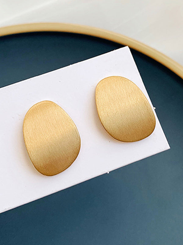xakxx Simple Normcore Geometry Alloy Earrings
