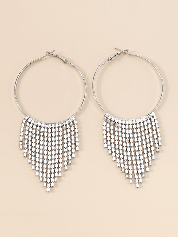 xakxx Geometric Tasseled Earrings Accessories