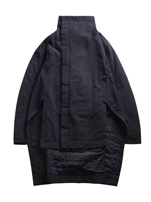 xakxx High-neck Cool Irregular Warm Jacket