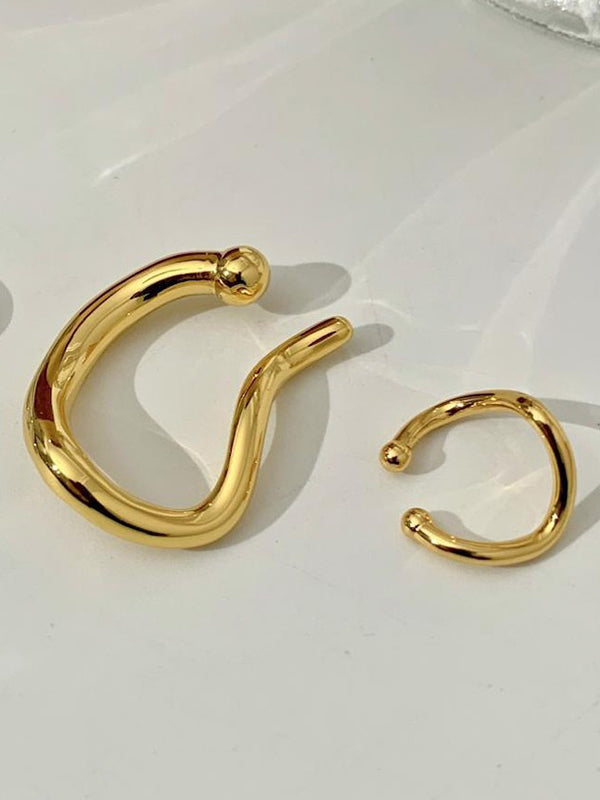 xakxx Simple Chic Solid Color Normcore Earrings
