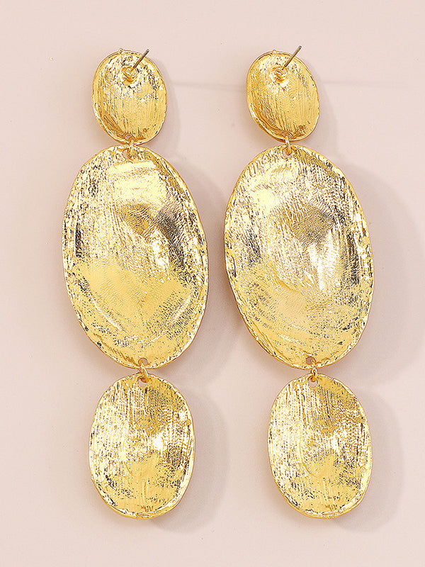 xakxx Geometric Solid Color Drop Earrings