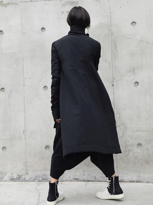 xakxx High-neck Cool Irregular Warm Jacket