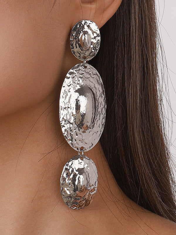 xakxx Geometric Solid Color Drop Earrings