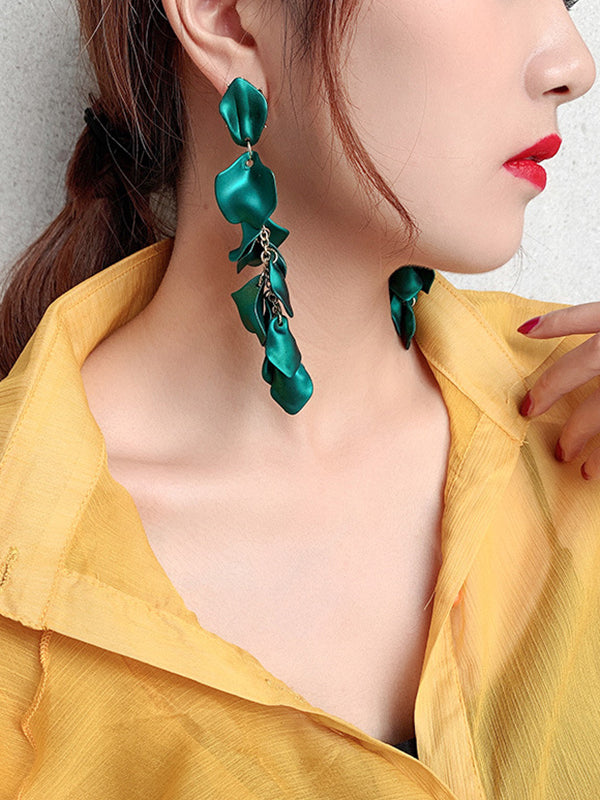 xakxx Stylish Tasseled Acrylic Earrings Accessories