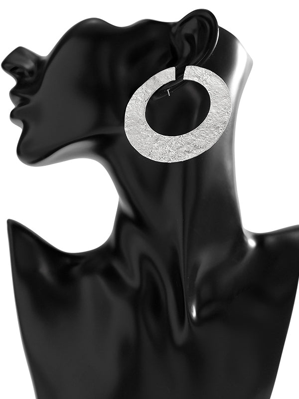xakxx Geometric Hollow Solid Color Drop Earrings