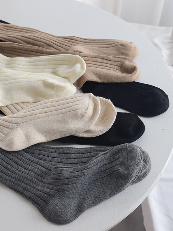 xakxx Casual Solid Color Stockings Accessories