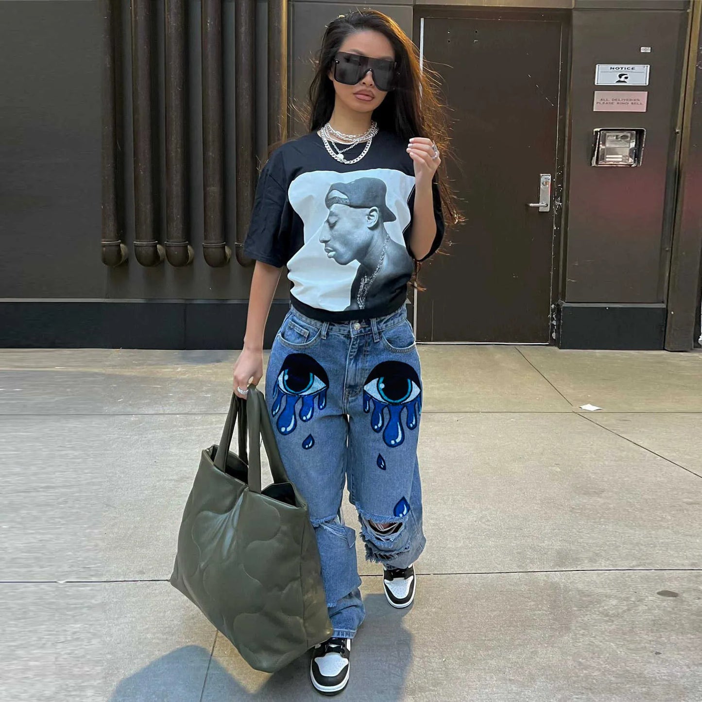 Women's Jeans Ruched Denim Blue High Wait Stacked Pants Autumn y2k Women Clothing Streetwear Jeans Fashion Skinny Pockets Trousers J230605