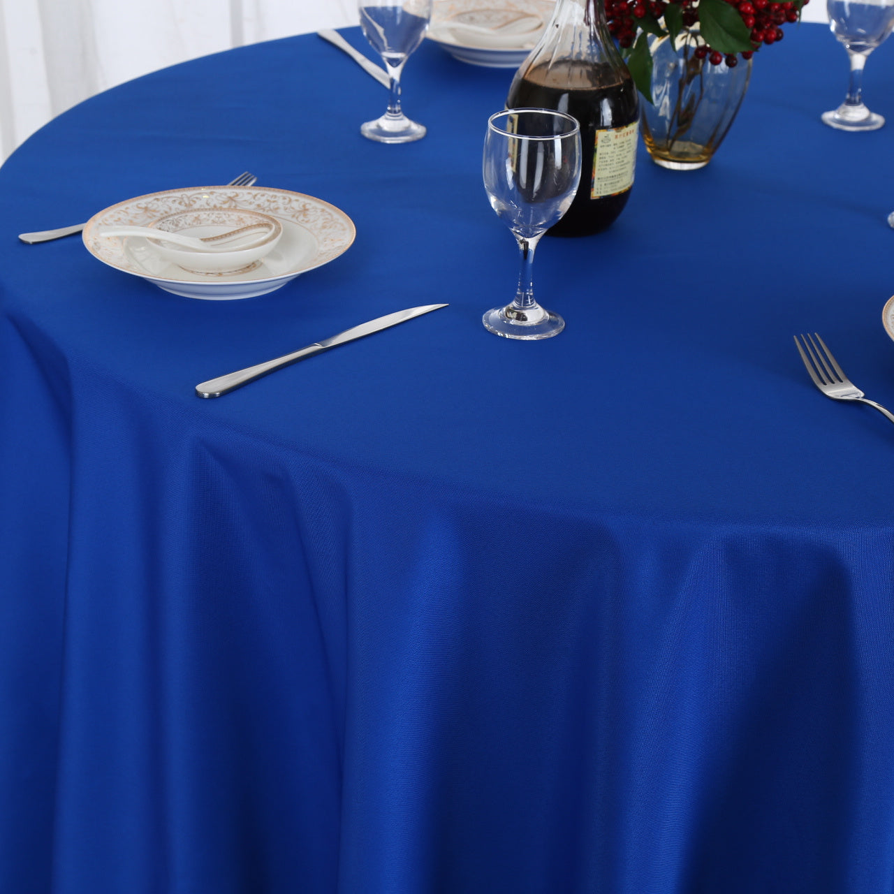 1pc Waterproof Polyester Tablecloth - Solid Color, Rectangle Design - Durable, Stain-Resistant, Perfect for Picnics, Holidays, Weddings - Home, Room & Wedding Decor - Easy Care, Attractive Style - Versatile Usage, Ideal Gift