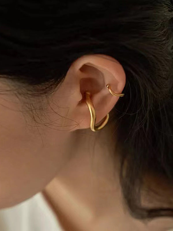 xakxx Simple Chic Solid Color Normcore Earrings