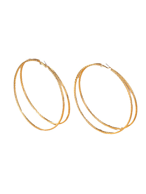 xakxx Geometric Layered Earrings Accessories