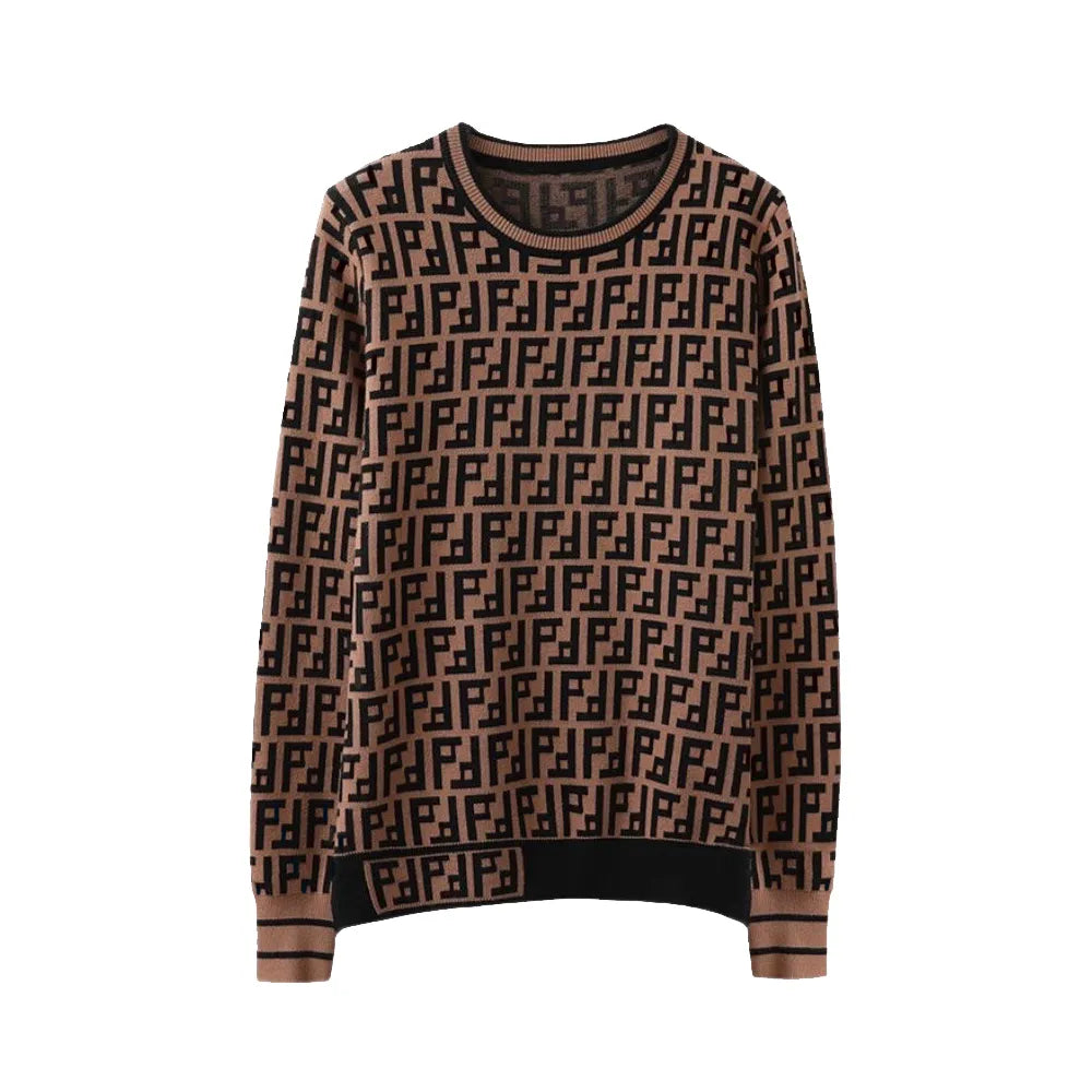 Women Casual Dresses Classic vintage Knit Dress Fashion clothes full letter Luxurious senior