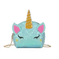 5 styles Chain Shoulder Bags Bling Sequins Cartoon Crossbody Purse kids Messenger coin party favor gift C6680
