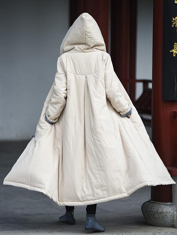 xakxx Original Vintage Ramie Cape Cotton-padded Clothes