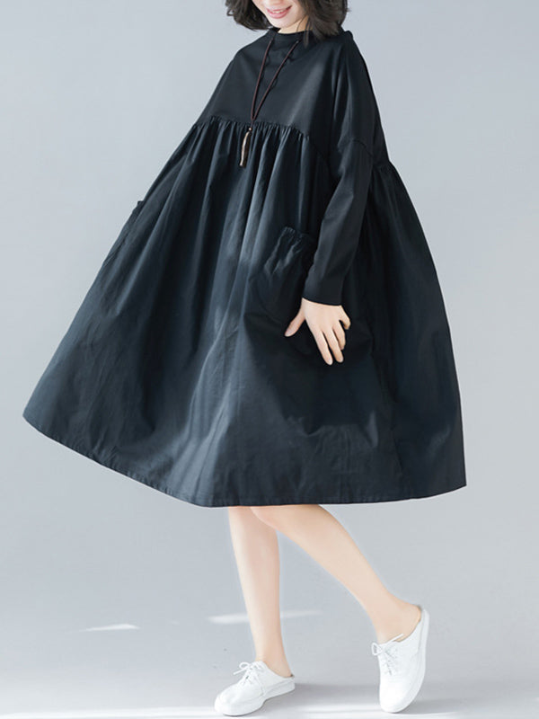 xakxx Original Split-Joint Long Sleeve Dress