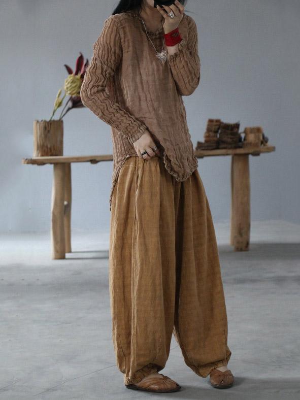 xakxx Super Loose Linen Bloomers