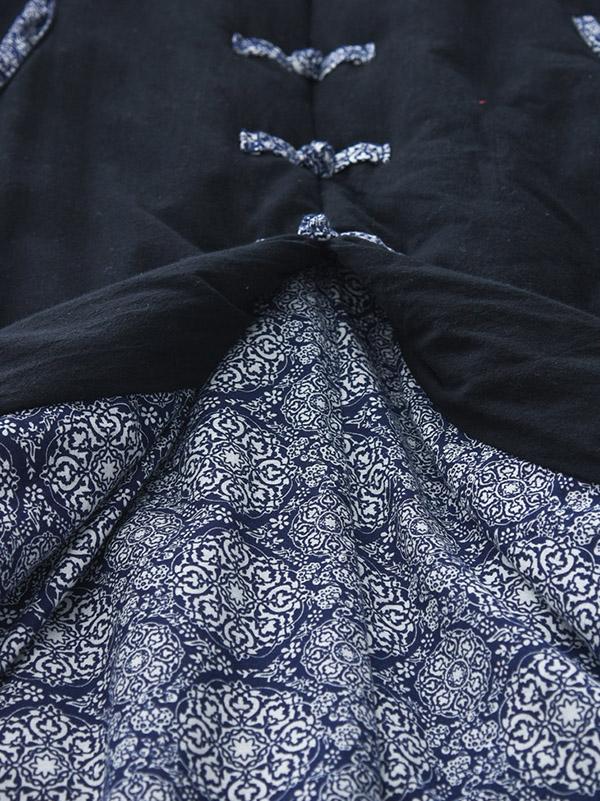 xakxx Original Vintage Ramie Cape Cotton-padded Clothes