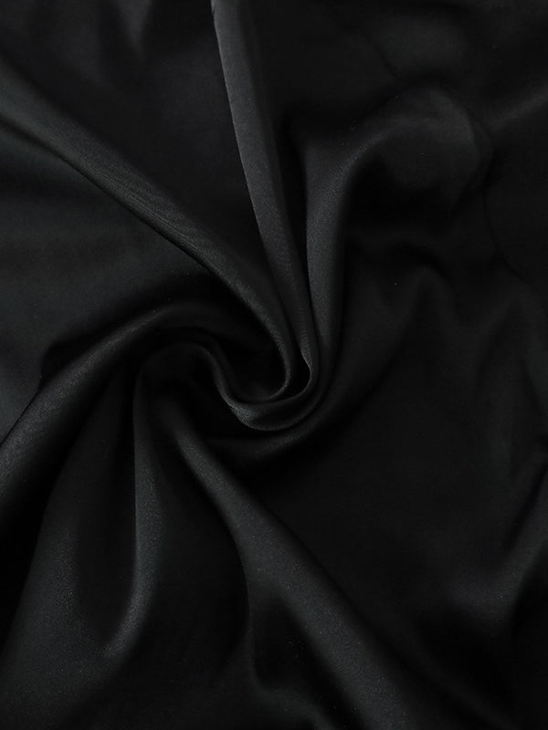 xakxx High Waisted Elasticity Solid Color Split-Joint Skirts
