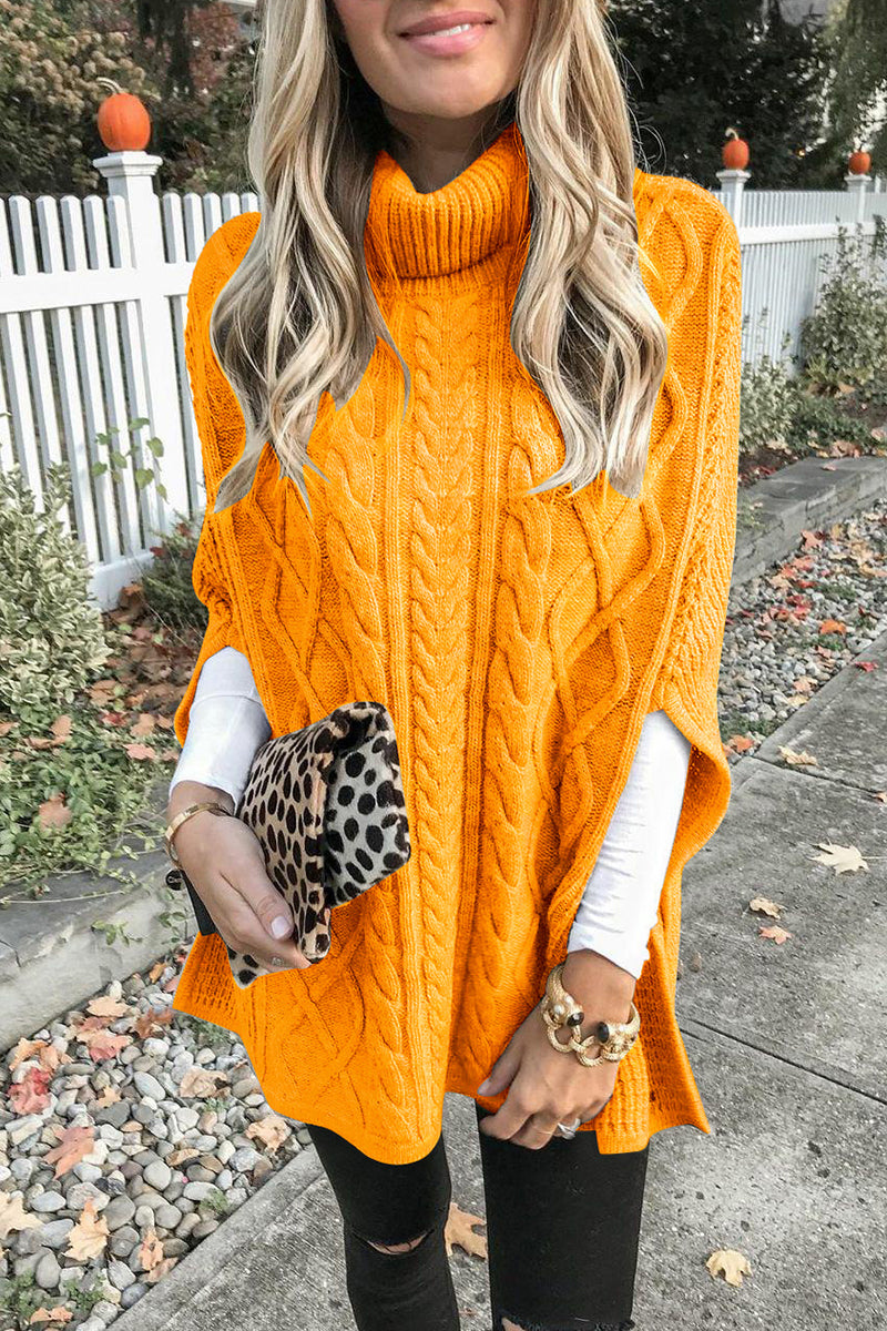 xakxx xakxx-Fashion Casual Solid Pullovers Turtleneck Tops