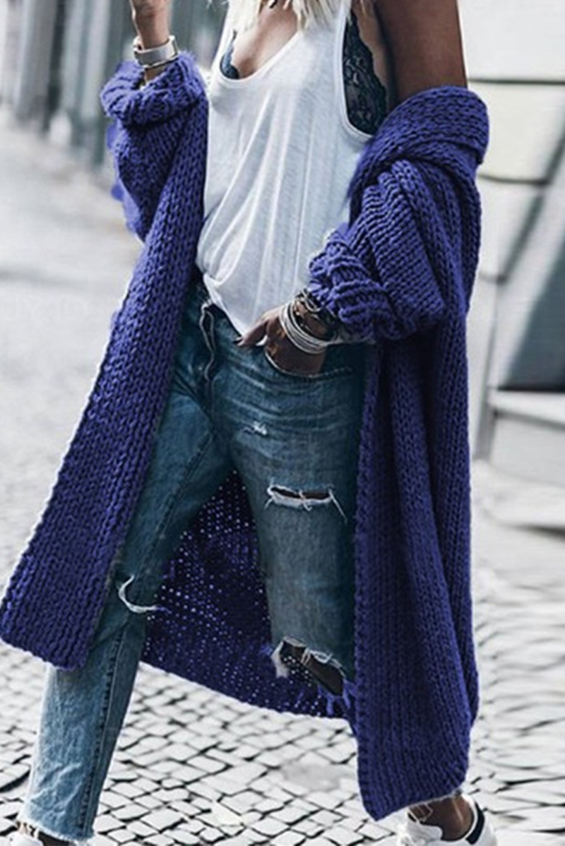 xakxx xakxx-Casual Retro Solid Patchwork Cardigan(5 Colors)