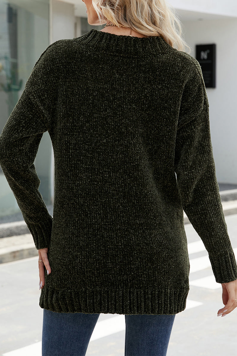 xakxx xakxx-Solid Solid Color V Neck Tops