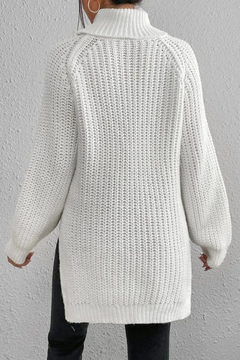 xakxx xakxx-Casual Solid Basic Turtleneck Sweaters(5 Colors)